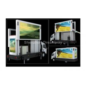 High Definition 1R1G1B P10 Truck Mobile Full Color LED Display With Three Sides Advertising