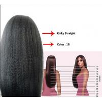 China 12 Inch Real Natural Human Hair Wigs Kinky Straight Tangle Free on sale