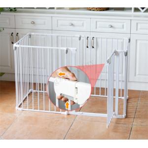 Multiscene White Foldable Baby Playpen Extendable With Automatic Lock