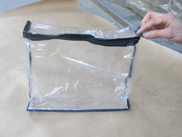 clear pvc sewing cosmetic bag