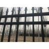 China Beautiful Crimped Pressed spear Garrison Fence Panels 40mm*1.6mm 2100mm*240mm wholesale