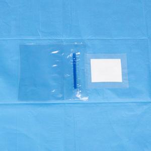 China Class II Nonwoven SMS Eye Surgery Drape With Collection Pouch supplier