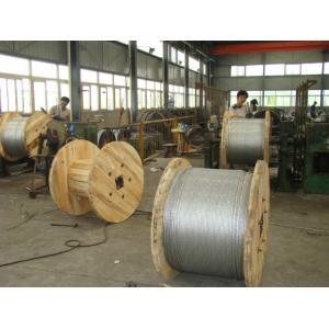 China Lightweight 45# 55# Zinc Coated Steel Guy Wire For Overhead Transmission Lines supplier