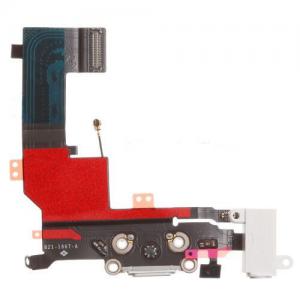 For OEM Apple iPhone 5S Charging Port Flex Cable Ribbon Replacement - White