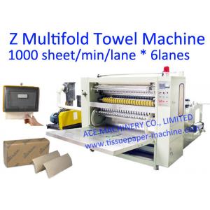 Lenço de papel Multifold de 6 pistas de Z que converte a máquina