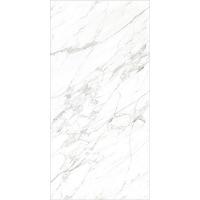 Full Body Floor White Marble Tiles Italian Carrara Striation Marble Look  Finish Porcelain Tile1600*3200mm