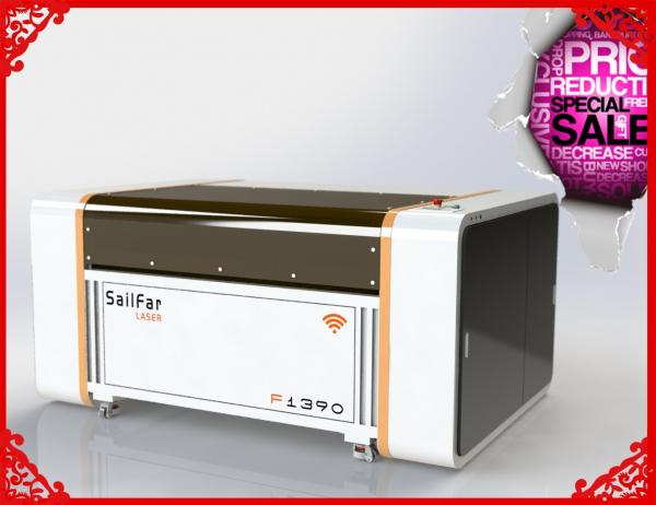 Adjustable Thickness CO2 Laser Cutting Machine 1390 With 100W Laser Tube