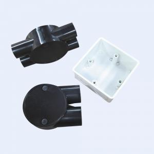 China Zero Halogen 1 Way Junction Box UPVC 25mm For Pvc Conduit Low Smoke supplier