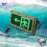 Led Explosion Proof Exit Light Ip65 Waterproof Fire Proof Atex 3hours Emergency Battery Time Explosion Proof 4w Green Led Exit Light For Factory Warehouse Oil Gas Station