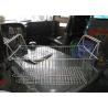 120mm Galvanized Rectangular Wire Baskets With Handles Stainless Steel Polish