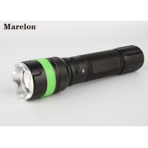China Police Security LED Rechargeable Flashlight Added Fluorescent Silicone Ring supplier