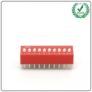 5 Position 10 Pin 2.54mm Slide Dip Switch ROHS Material