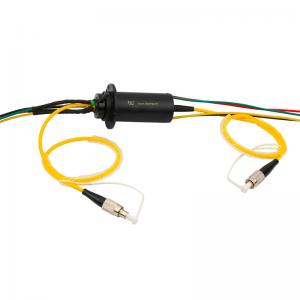China Fiber Optic Rotary Joints 23dBm IP40 50mm Gold to Gold 2000rpm Optic slip ring supplier