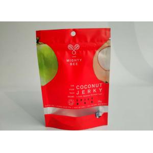 Resealable Snack Bag Packaging Coconut Powder Pack Custom Printing With Clearly Window