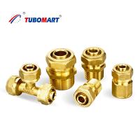 China Brass Pex Compression Fittings For Pex Multilayer Water Pipe ISO 9001/9002 on sale