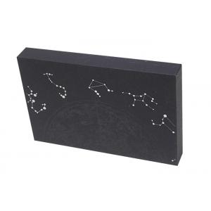 Black Rigid Packaging Box , Rigid Set Up Boxes With UV Coating