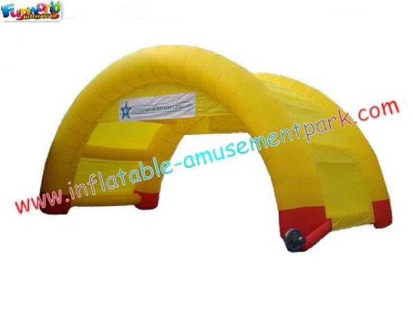 Material de nylon cor amarela anúncio inflável arco rip-stopÂ