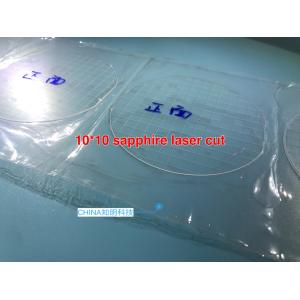 China 10x10/7x7mm Scientific Lab Equipment Sapphire Glass Laser Cutting Camera Protective Lens supplier