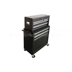 5 Drawer Black SPCC Cold Steel 600mm Roll Tool Chest Cabinet Combo