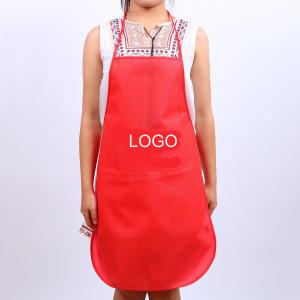 China Non-woven fabric apron waterproof anti-pollution advertising apron 45*65cm logo customized supplier