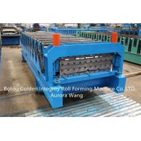China Double layer trapezoidal roof tile building material roll forming machine manufacturer on sale