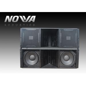 Active Line Array Sound System , Ground Stack Line Array Powered Speakers