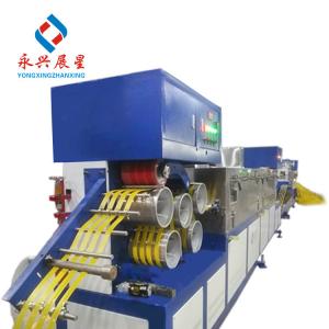 China PP Strapping Band Sandwich Packing Belt Making Machine 4 Strips Twin Screw Extruder supplier