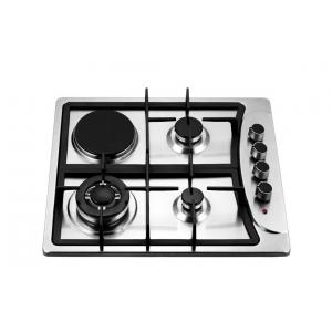China Four Burners Gas Oven And Hob , Gas Top Electric Oven 201 Stainless Steel Panel supplier