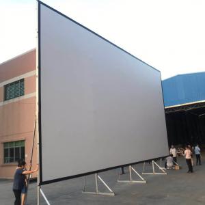 China 332×186cm 16:9 Fast Folding Projection Screen Outdoor With Aluminium Frame supplier