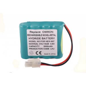 China 4.8 Volt Battery Blood Pressure Monitor For Omron HEM-907 HEM-907XL , 2000mah Battery  supplier