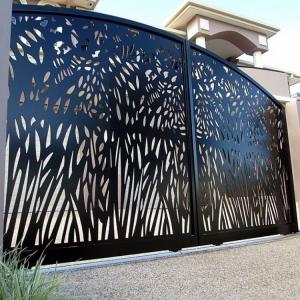 China Exterior Front Decorative Metal Gate Aluminum Laser Cut Privacy Screens Outdoor supplier