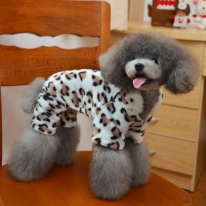 China Fashion Leopard 100% cotton XXL, L, M Personalized Dog Clothes supplier