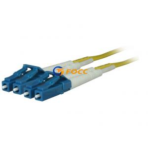 China Singlemode 9 125um LC To LC Fiber Optic Patch Cables 2 Cores OFNR supplier