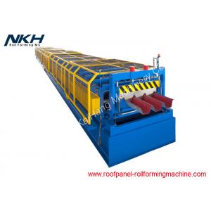 Blue Floor Tiles Manufacturing Machines Roll Forming Line For Bridge Deck Panel