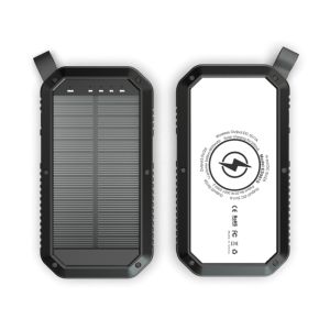 China 20000mAh 22.5W Solar Wireless Power Bank 28 LED Light Rugged Solar Powered Power Bank wholesale