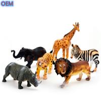 China Large Custom Plastic PVC Wild Animal Figures Toys For Toddlers OEM Design on sale
