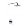 Hot And Cold Water Wall Mounted Shower Mixer Taps With Automatic Mix Cartridge