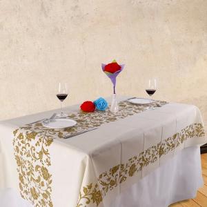 Biodegradable Holiday Table Cloth 60gsm , Printed Disposable Wedding Tablecloths