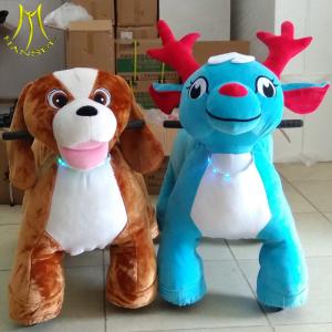 Hansel china amusement animal ride and plush animal bike toy ride on animals with kids animal bikes for shopping mall