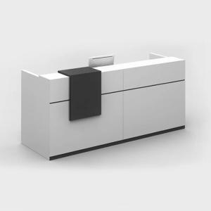1100Hmm White Office Reception Desk 78.7 Inch With Reception Counter