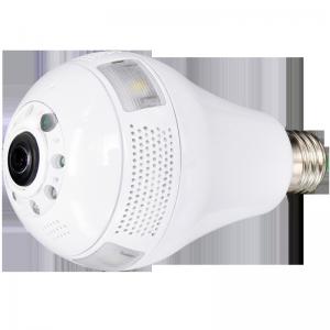 Audio 360 degree camera night vision wifi ip fisheye light bulb security cctv surveillance camera with digital camera