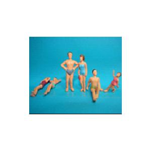 Scale Model figure,layout mini human ABS COLOR Swimming color figure PS 1/50--1/150