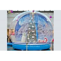 China Christmas Inflatable Snow Globe Tent Xmas Decorations Commercial Outdoor Christmas Advertising on sale
