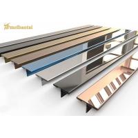 China 2438mm Stainless Steel Effect Tile Trim 304 Stainless Steel Tile Strip on sale