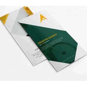 Custom Color Print Brochure Design Flyer Gate Fold Brochure Printing Service folded leaflet printing