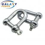 High Strength Heavy Duty Shackles , Safety Bolt 1T-30T Rated Load Lifting D Shackles