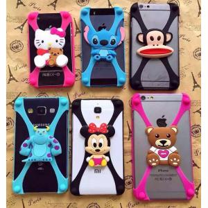 General universal silicone mobile phone case Cute cartoon figures borders following