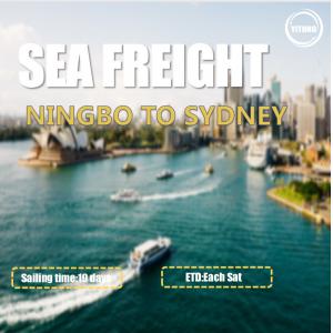 WIFFA China To Australia Sea Freight Services From Ningbo To Sydney Each Sat