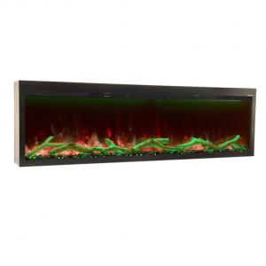 890mm Built-In Electric Fireplace PTC Heater Machine Three Levels Brightness