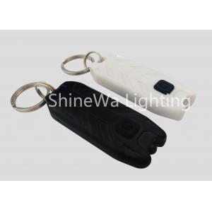 20 Lumen Small Led Pocket Flashlight Black And White Brightest With Keychain